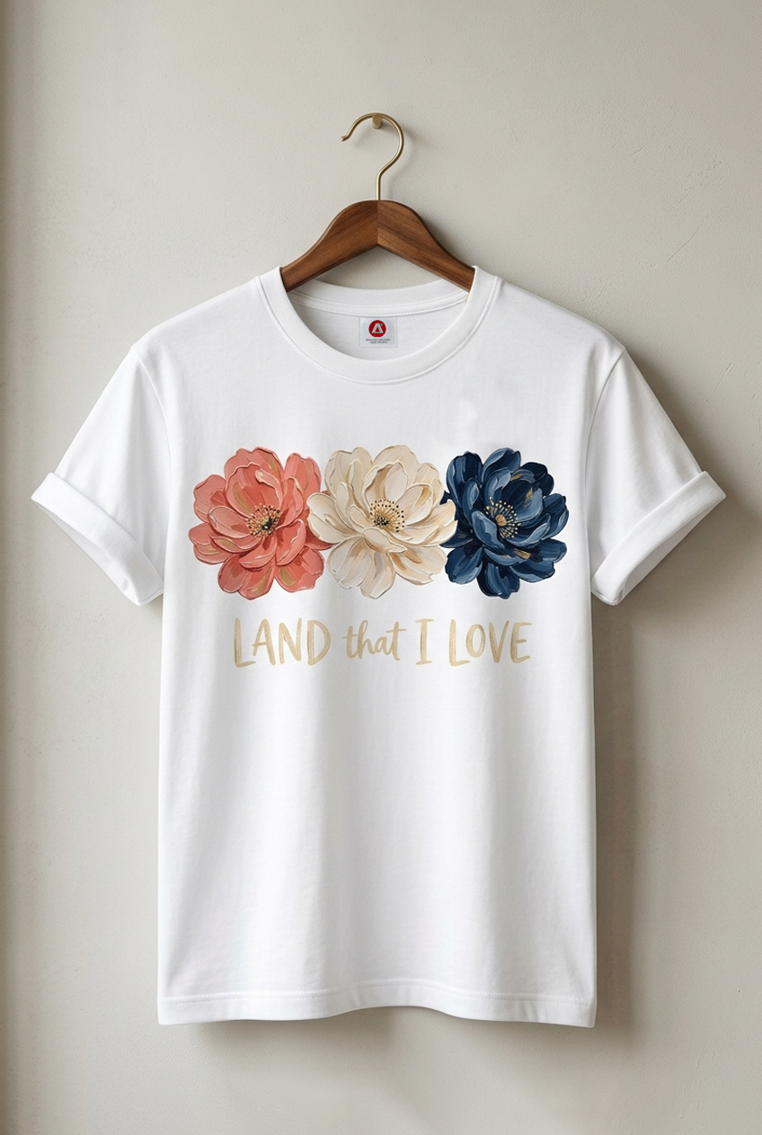 Camiseta Trío Floral para Mujer