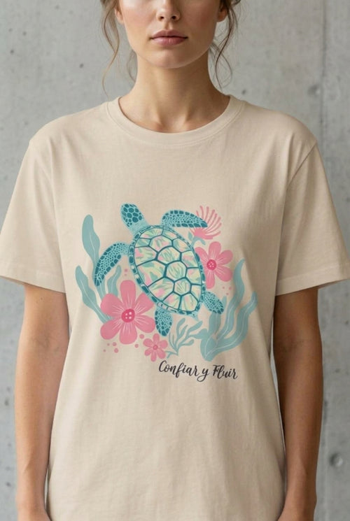 Camiseta Confiar y Fluir para Mujer