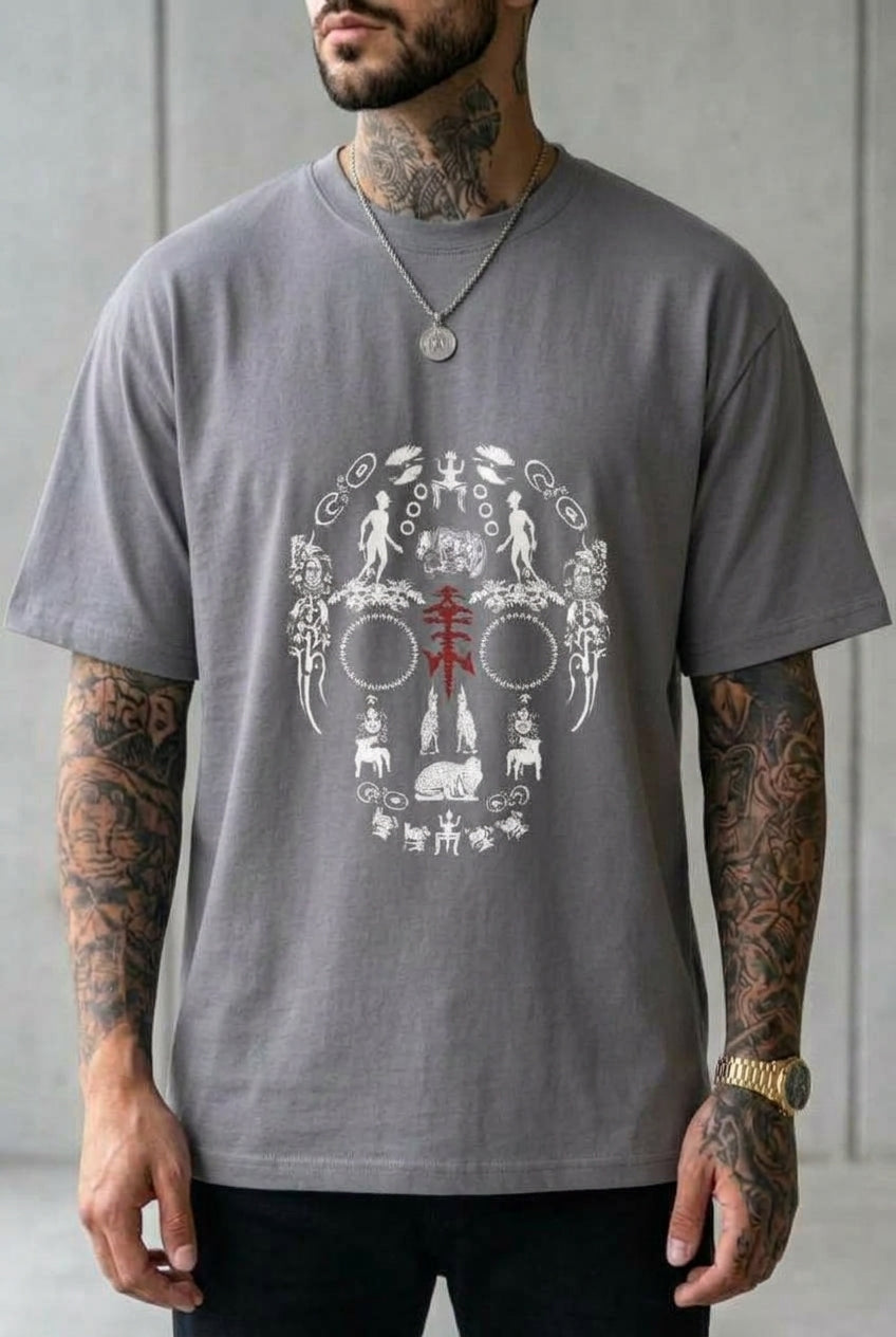 Camiseta Tribal Skull