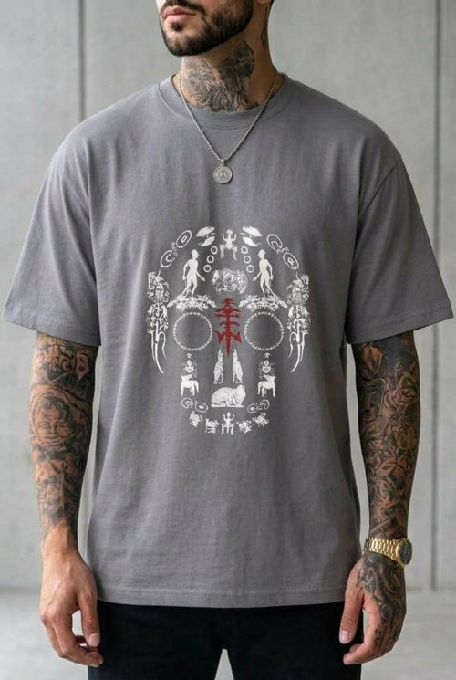 Camiseta Tribal Skull